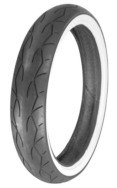 Vee Rubber 50900 Twin VRM302 White Wall 120/70-21 Tire wheel