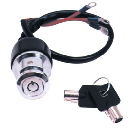 Mid USA Chrome Key Ignition & Light Switch for Dyna Narrow Glide