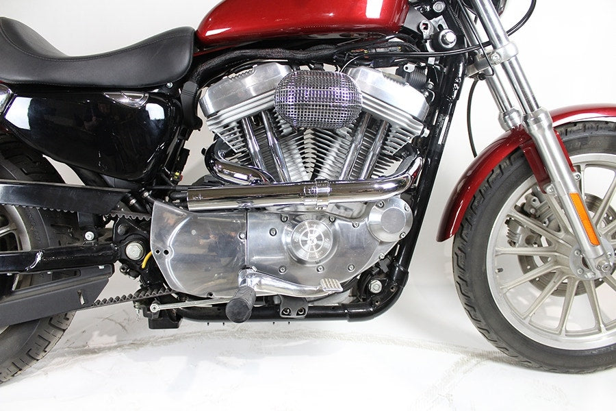 V-Twin 30-0574 Chrome 2:1 Siamese 1-3/4