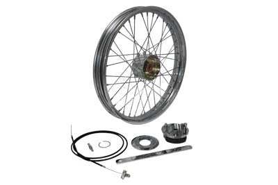 Chrome 21 x 2.15 Mini Drum 40 Spoke Front Rim Wheel Harley Chopper