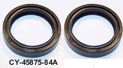 New 2 Pack 41mm Front Fork Seals Harley Touring 84-up Repl OE