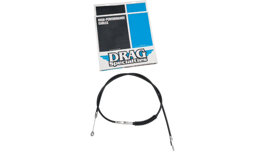 Drag Specialties High-Efficiency Black Vinyl Clutch Cable +4 99-06