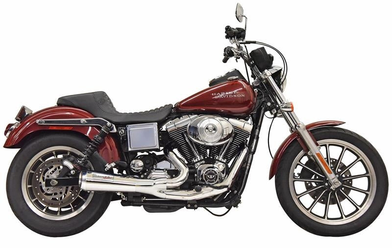 Bassani 1D5C Ripper 2n1 Exhaust System Chrome Harley Dyna FXDL 91