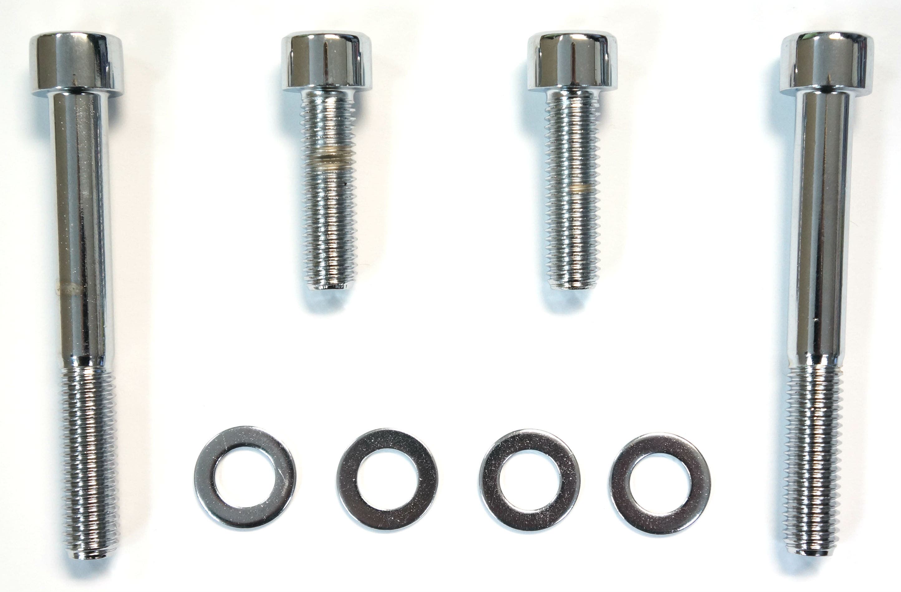 Polished Stainless Steel Caliper Mounting Hardware Bolt Kit for 00-07 Dual Disc Touring