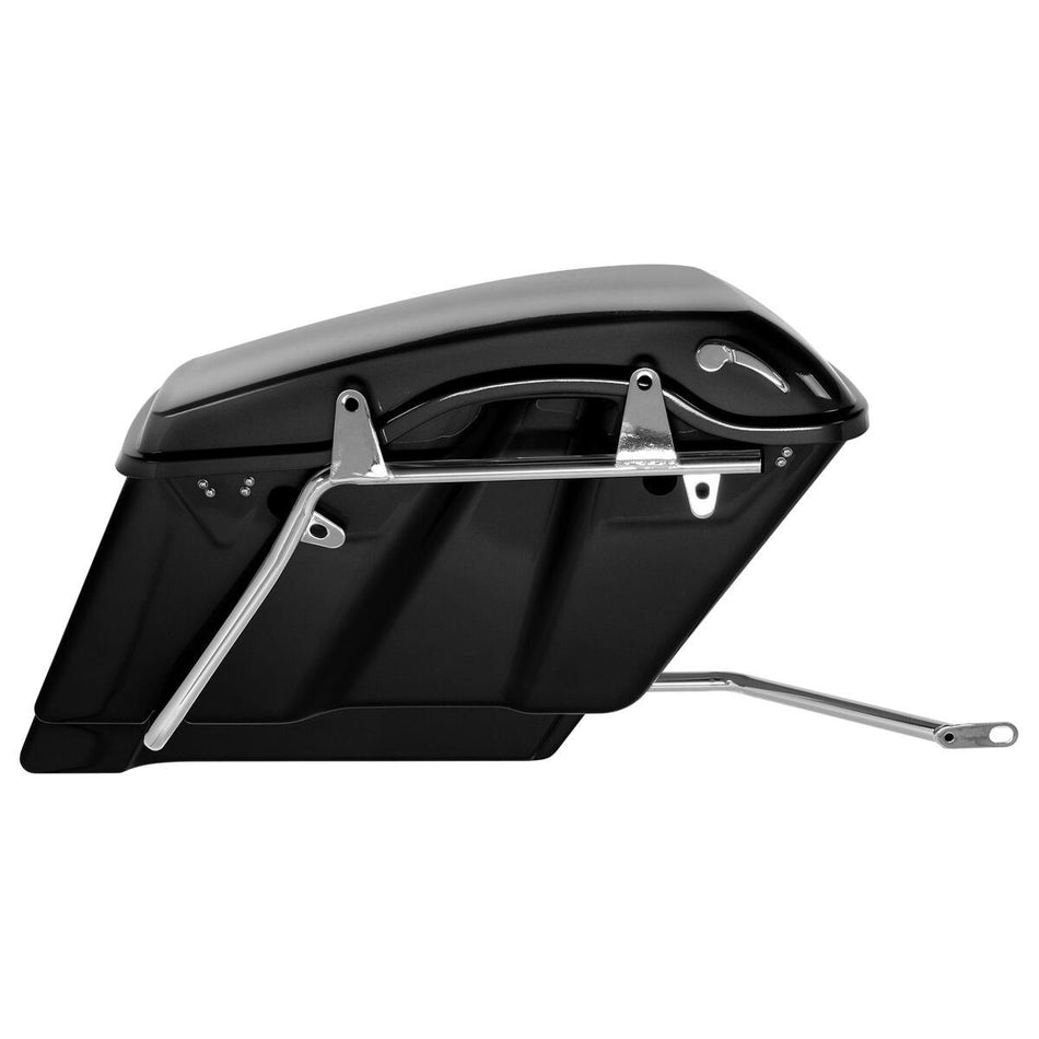 Hogworkz HW167220 Chrome Stretched Saddlebag Conversion Kit Harley Softail 84-17