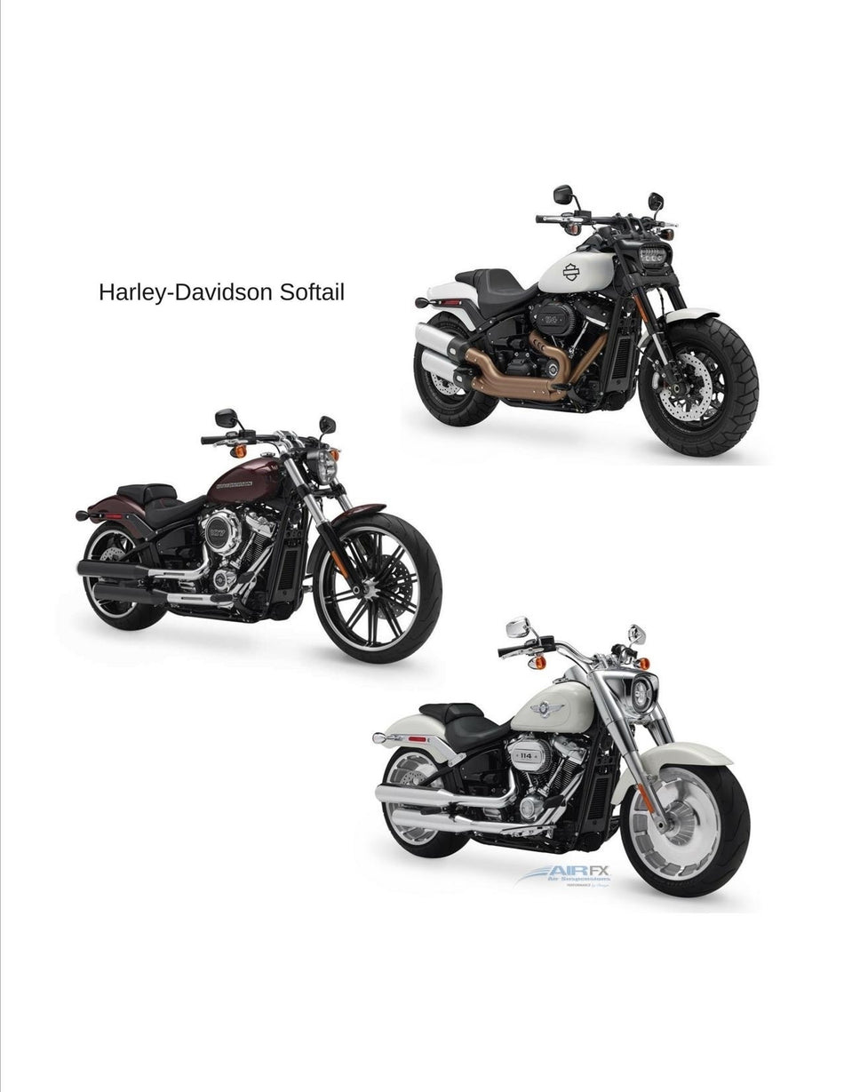 AirFX Black Rear Air Ride Suspension Mono Shock Harley Softail M8 18-Up