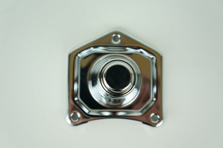 Mid USA Chrome Solenoid Cover Push Button Starter Harley Big Twin '91-'17