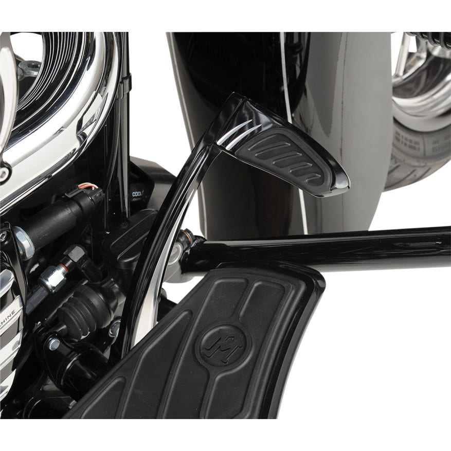 Performance Machine Black Contrast Cut Contour Brake Lever for 08-13 Harley Touring | 0032-1081-BM