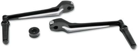 Performance Machine Black Contrast Cut Heel Toe Shift Levers Harley FLHT Softail | 0034-1081-BM