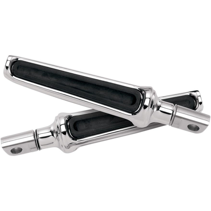 Performance Machine PM  Chrome Folding Contour Pegs 4 Harley Davidson Male Mount | 0035-0065-CH