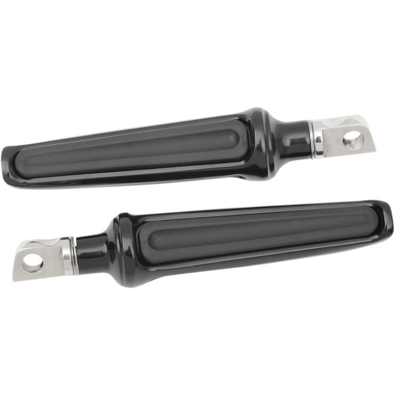 Performance Machine PM  Black Folding Contour Pegs 4 Harley Davidson Male Mount | 0035-0065-B