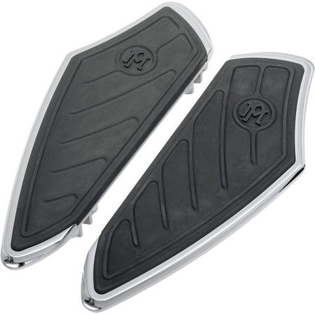 Performance Machine Chrome Contour Driver Floorboards for 97-14 Harley FLH/T FLST - 0036-1000-CH