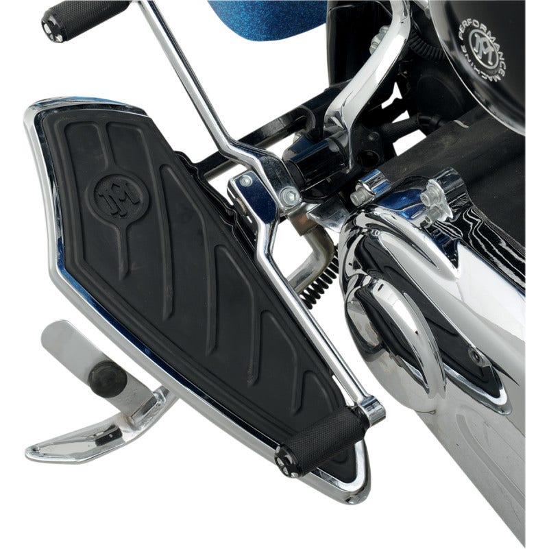 Performance Machine Chrome Contour Driver Floorboards for 97-14 Harley FLH/T FLST - 0036-1000-CH
