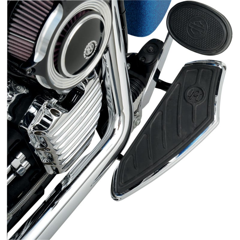 Performance Machine Chrome Contour Driver Floorboards for 97-14 Harley FLH/T FLST - 0036-1000-CH