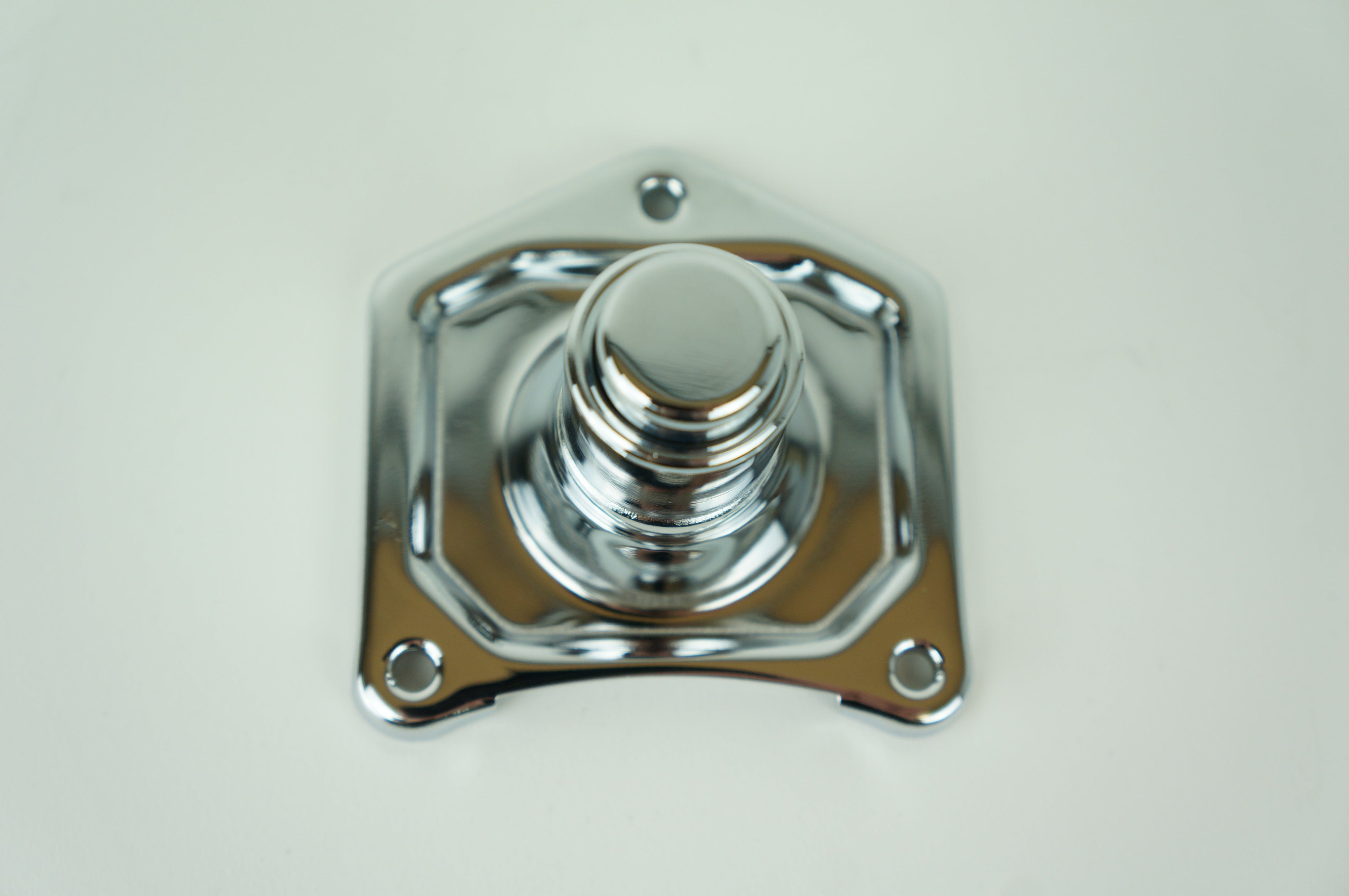 Mid USA Chrome Solenoid Cover Push Button Starter Harley Big Twin '91-'17