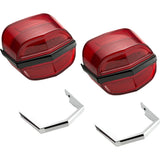 Ciro Plug-N-Play Tailights W/Chrome & Black for Harley 2009-2023 Tri Glide Models