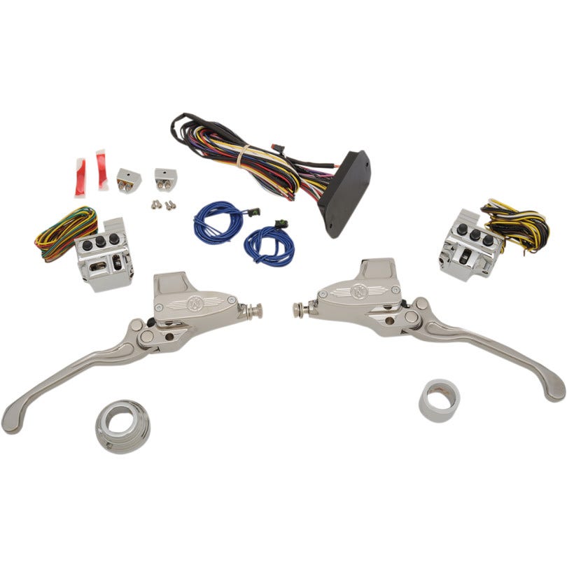 Performance Machine Chrome 9/16 Can Bus Handlebar Control Kit 14-16 FLH