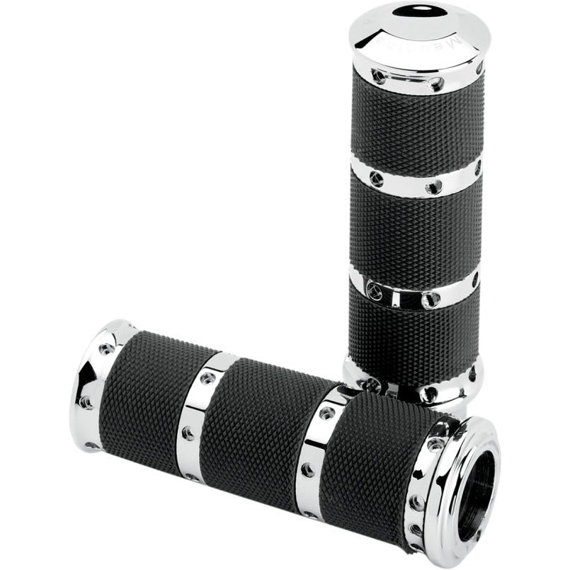 Performance Machines 2K8 Chrome Grips for Harley 08-Up Touring | 0063-2018-CH