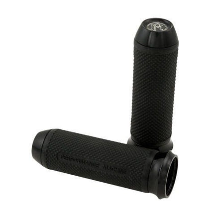 Performance Machine PM Black Elite Cable Grips for Harley Models 84-up 0063-2027-B