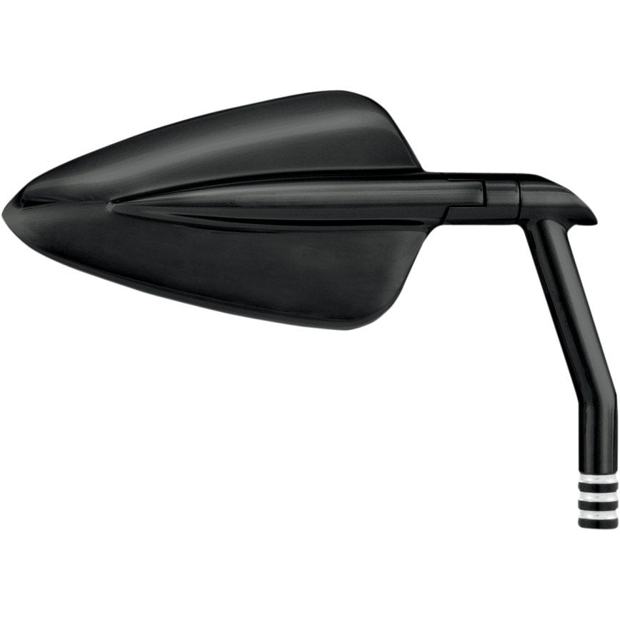 Performance Machine PM Black Contrast Cut Vision XL Arrow Handlebar Mirror Harley & Metric