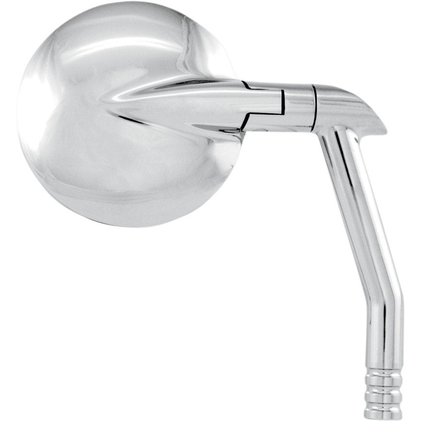 Performance Machine PM Chrome Vision Round Handlebar Mirrors Pair Harley & Metric