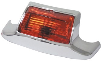 Lighted Chrome Red Fender Tip 12V LED Harley Touring Softail 80-08 OE 59658-79