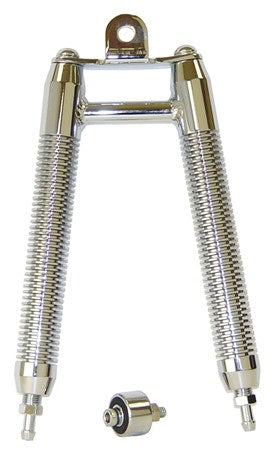 Chrome Plated Finned Billet Vertical Oil Cooler Harley Davison Big Twin