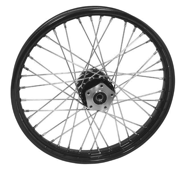 Front 16x3 40 Spoke Black Rim Hub Wheel Harley FLST Softail Heritage Fatboy