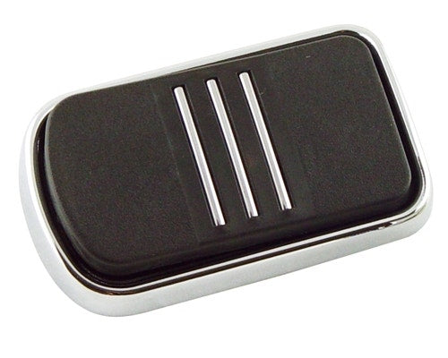 Chrome Streamliner Style Brake Pedal Pad Harley Touring 1980-Later 42712-04