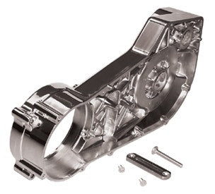 Mid USA 78221 V-Factor Chrome Inner Primary Covers Harley Wide Tire Softail 90-93