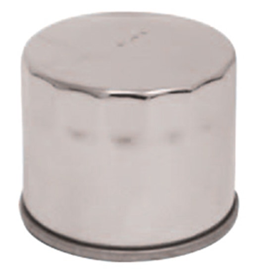 Mid-USA 87172 (x12) Chrome Oil Filter 99-Earlier Big Twin 5 Speed OEM 63796-77T
