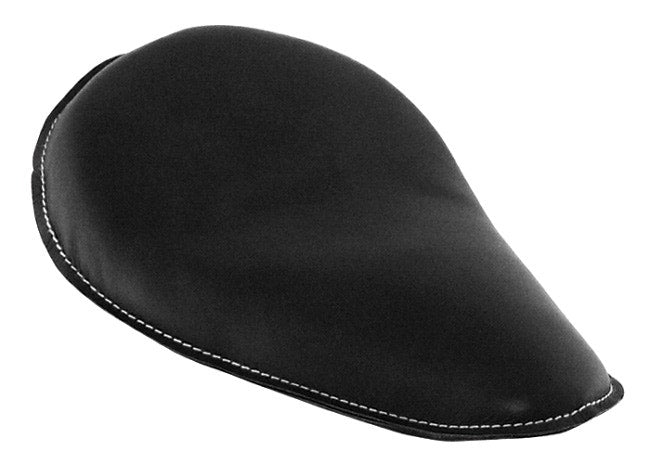 Mid USA 27103 Black Hard Body Spring Mount Leather Solo Motorcycle Seat Bobber