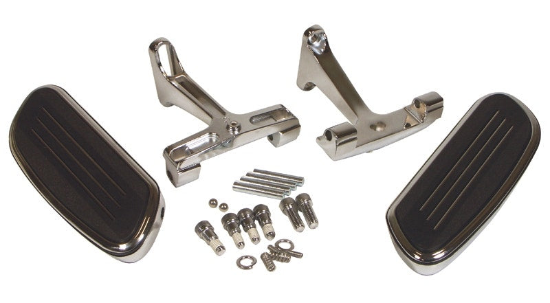 Chrome Passenger Streamliner Style Floorboard Kit Harley Touring 93-18 50378-07