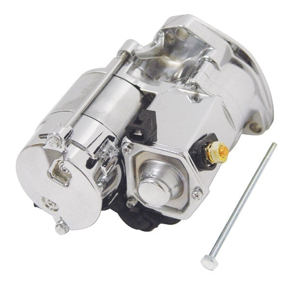 Mid USA 17093 V-Factor Chrome High Torque Starter Motor 06-17 Harley Big Twin