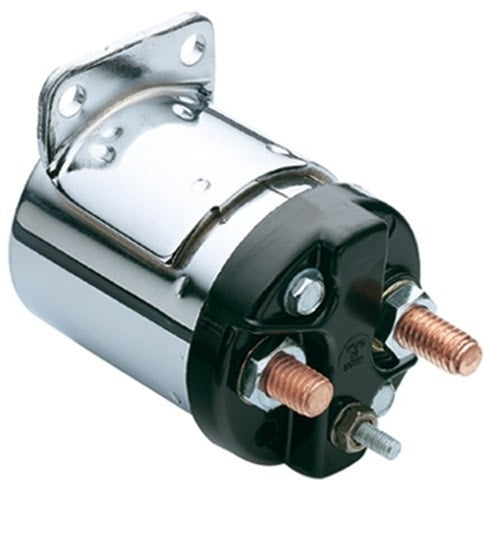 Mid USA 17774 Power House Chrome Starter Solenoid 65-88 Harley Big Twin FL XL