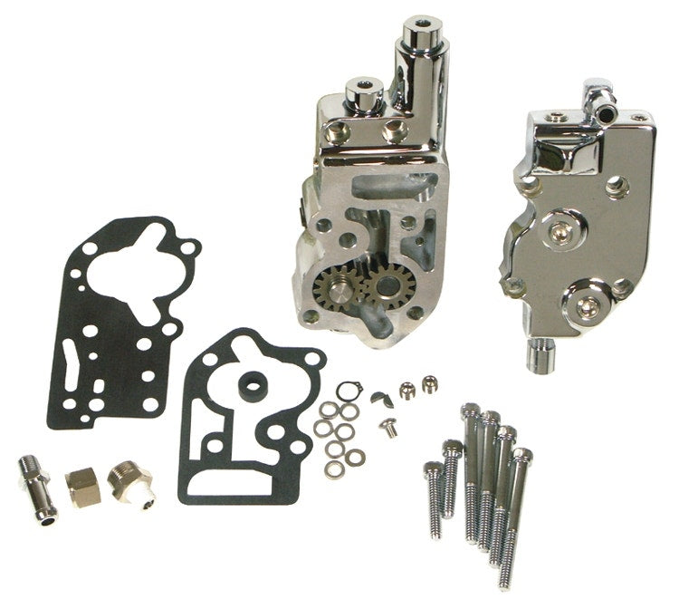 Mid USA 67088 V-Factor Chrome Oil Pump Harley Evolution 92-99 OE 26053-92