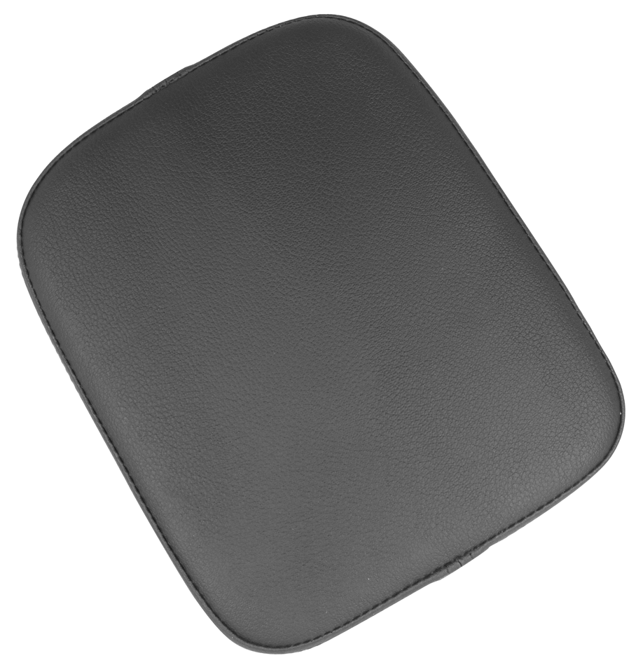 Removable 9" Long x 8" Wide Black Leather Pillion Pad 27398 Harley or Custom