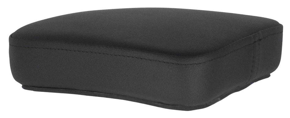 Removable 9" Long x 8" Wide Black Leather Pillion Pad 27398 Harley or Custom