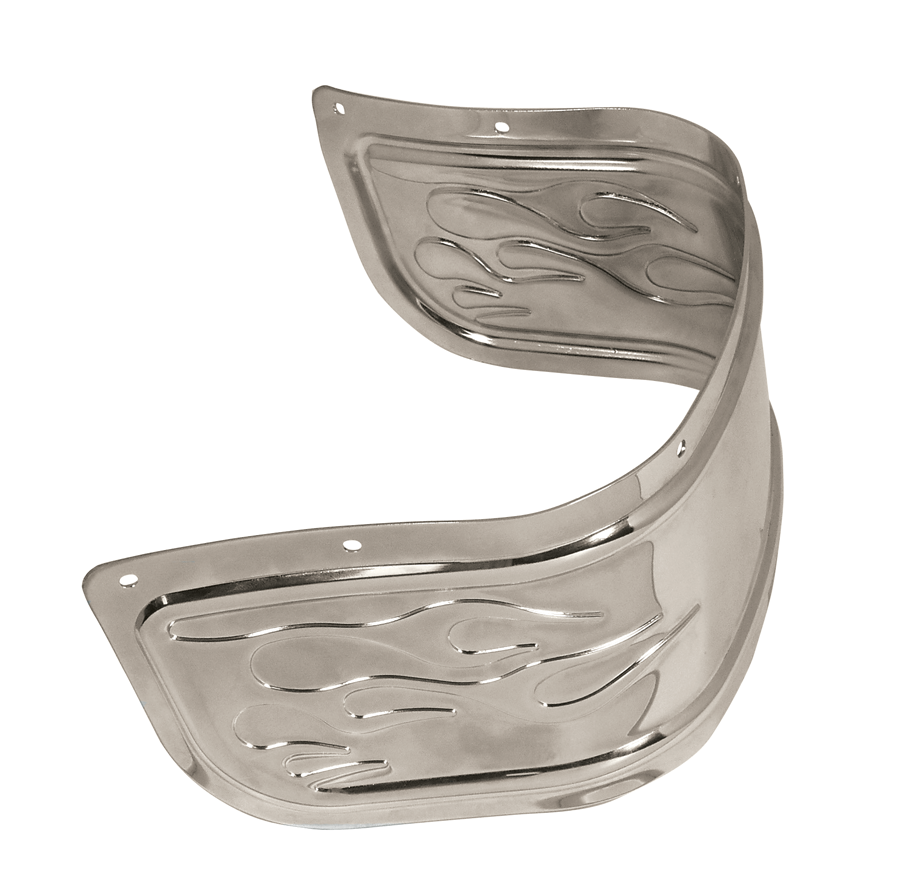 Mid USA 22945 V-Factor Flamed Fender Skirt OE 60179-06 Harley FL 80-13