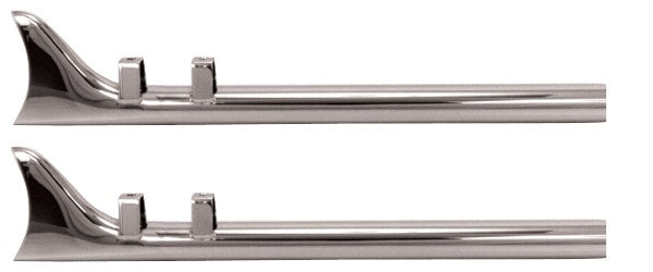 Mid USA 97214 Chrome Fishtail 36" Exhaust Extension Harley FLT Dresser 95-16