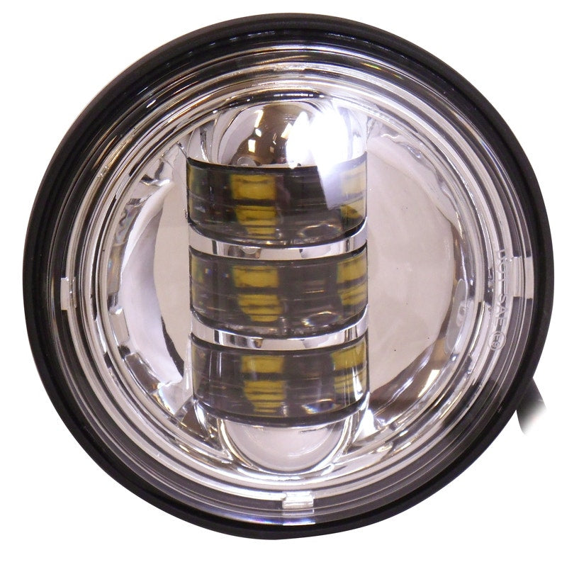 V-Factor Chrome 4.5" White LED Headlight Custom Harley Touring Softail For Jeep