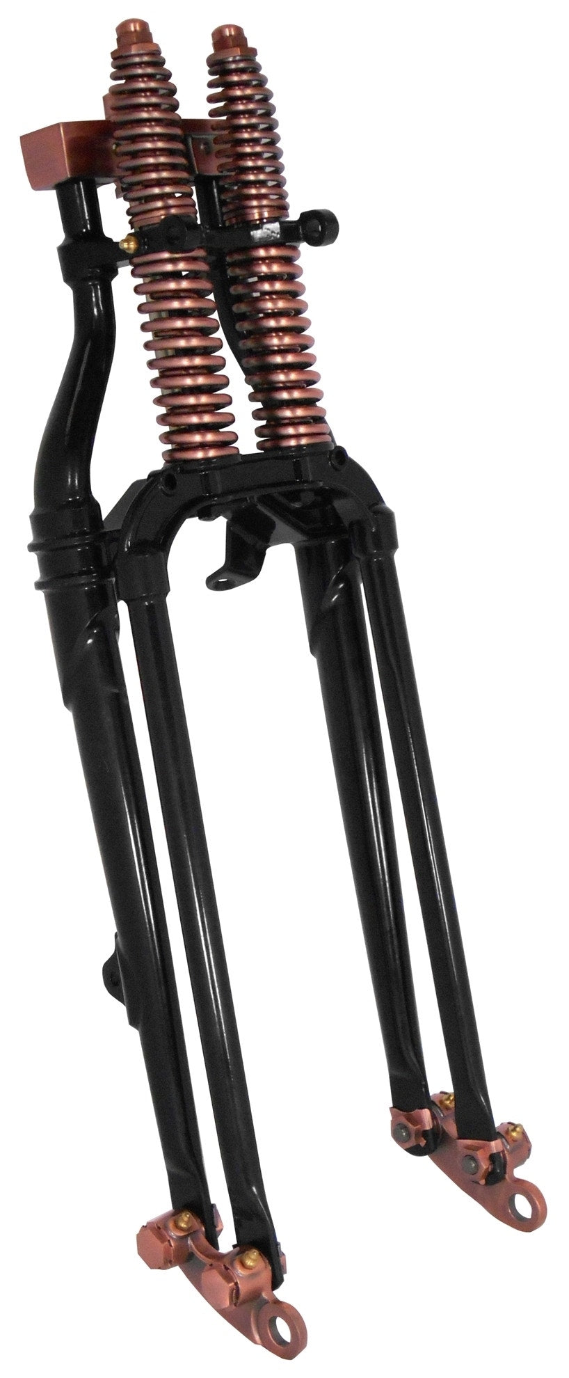 Antique Replica Black Copper 18" 4- Stock Harley Springer Fork Front End 35246
