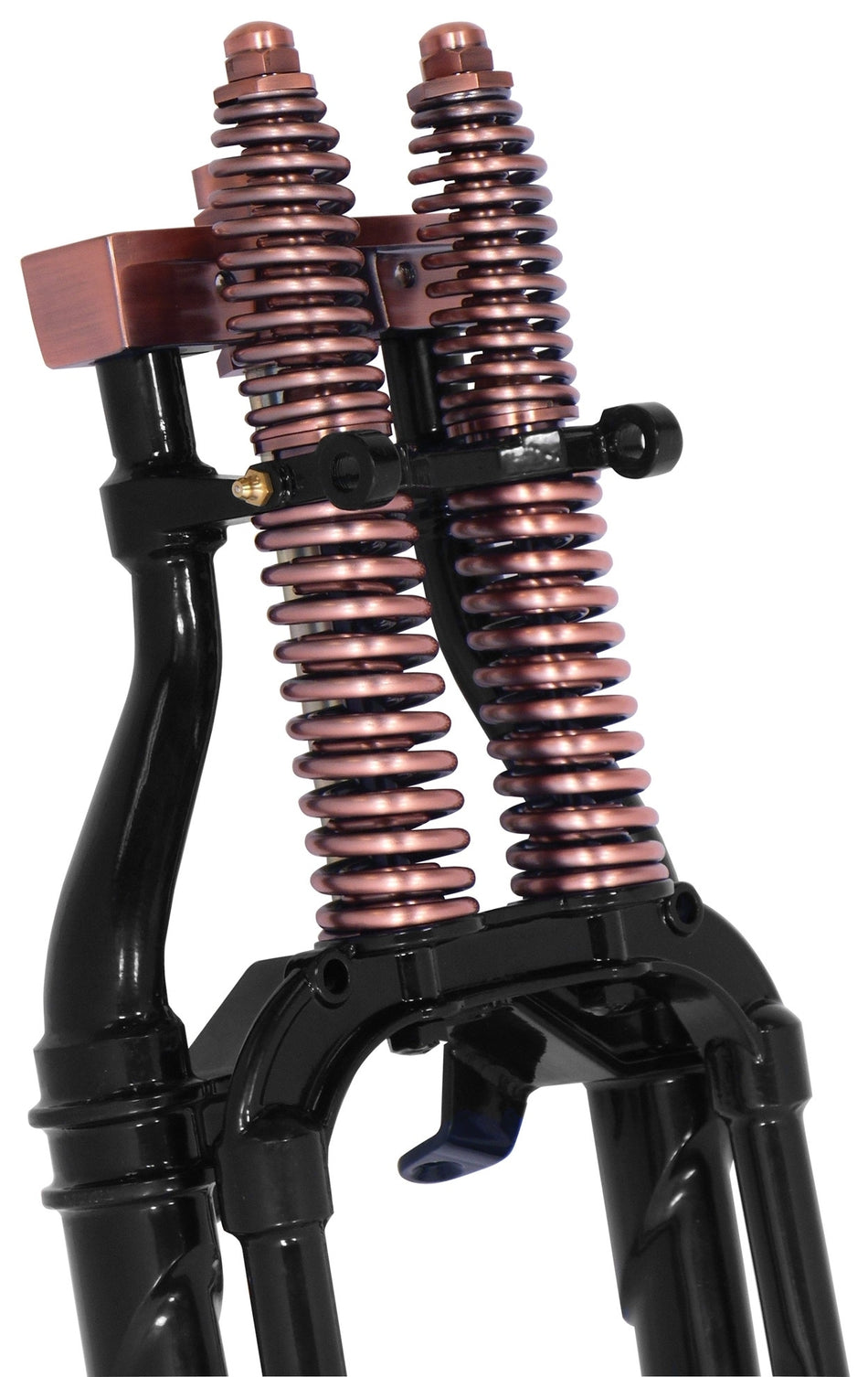 Antique Replica Black Copper 18" 4- Stock Harley Springer Fork Front End 35246