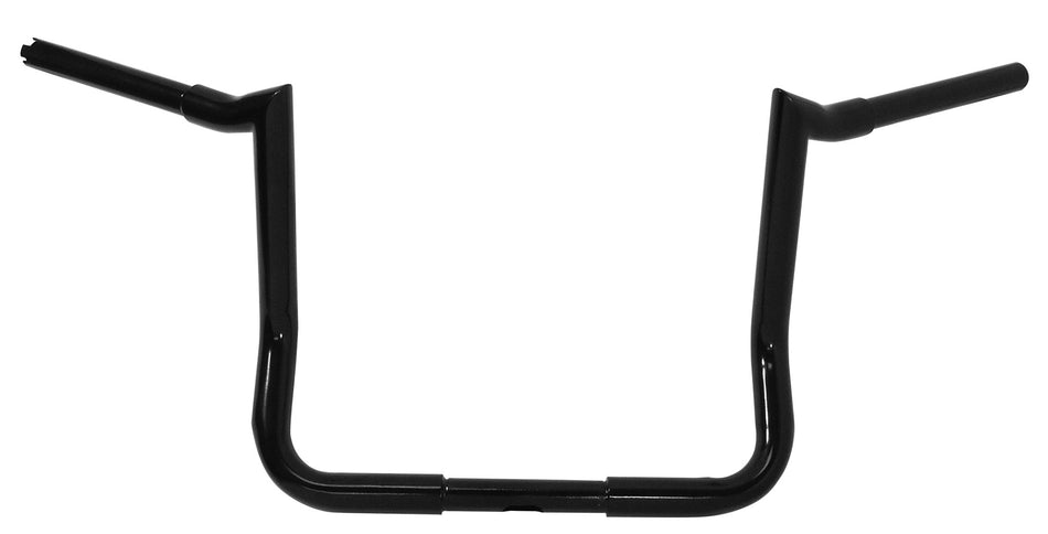 Mid USA 40138 Black 12" Jackknife Handlebars 1 1/4" Harley Touring Models 82-Up