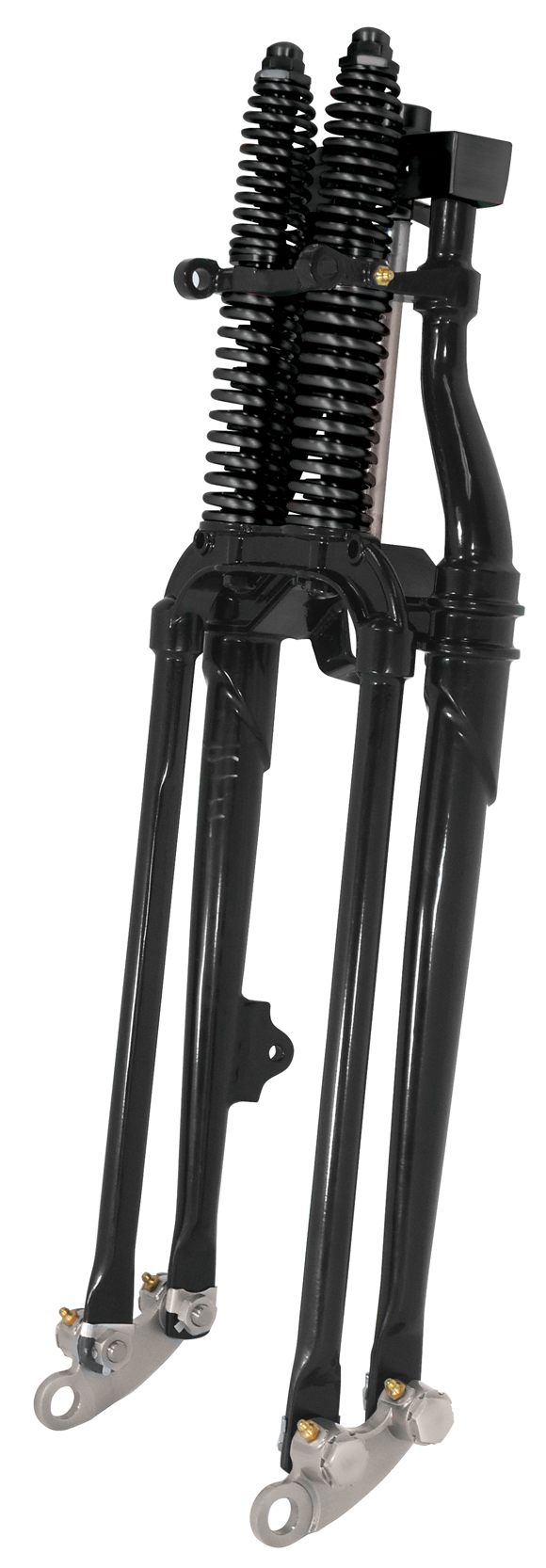 Mid USA 35251 20" Black Antique Style Springers 1" OD Stem Harley & Custom