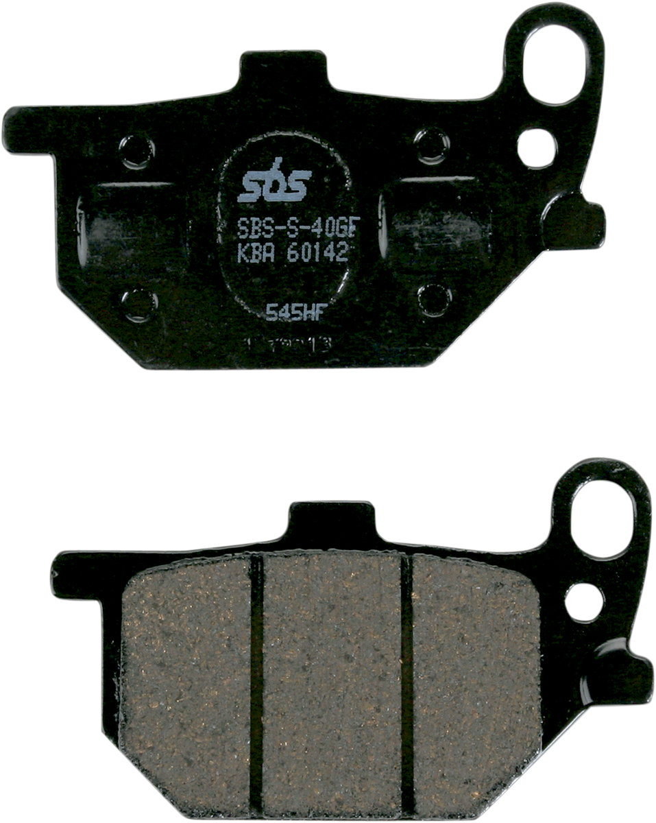SBS Street Ceramic Organic Brake Pads for Select 2000-2017 Victory Models