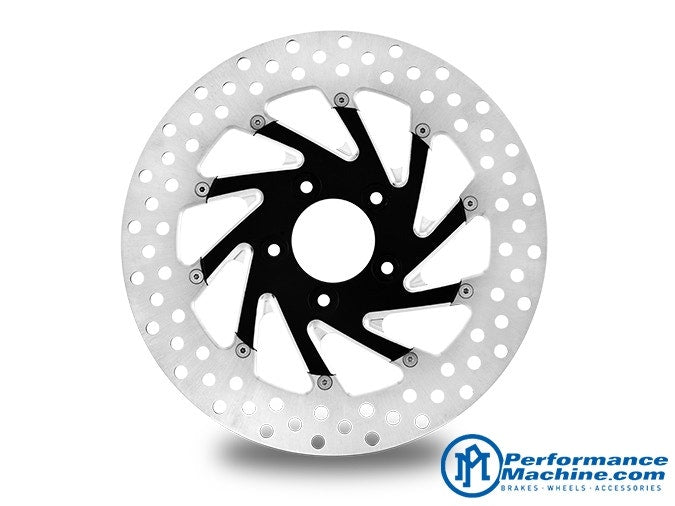 Buy Performance Machine Del Rey Black Platinum Cut 11.8 Right Front Brake Rotor Harley | 0133-1800REYRS-BMP  Eastern Performance Aftermarket Parts Superstore. Great Value + Free Shipping to U.S.