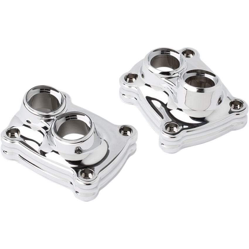 Arlen Ness 10 Gauge Chrome Lifter Block Covers for Harley 17-25 Touring Models
