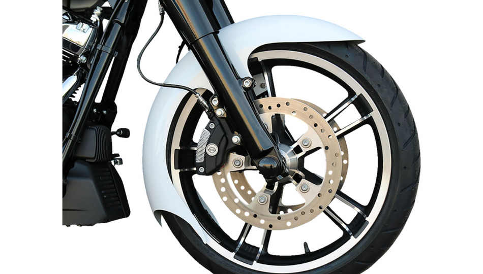 Paul Yaffe Talon Front Fender for 19" Wheel W/Satin Spacers 4 Harley 86-13 Touring