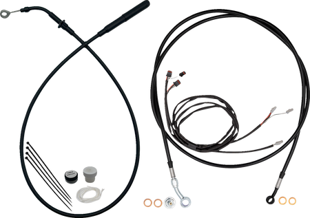 FBI EZ Install Upper Clutch Kit - Full Length for 2015-2026 H-D Touring - FLH/X '21-'24 / Black / 16"